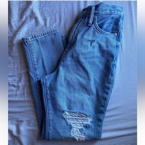 Madewell the momjean distressed jeans
